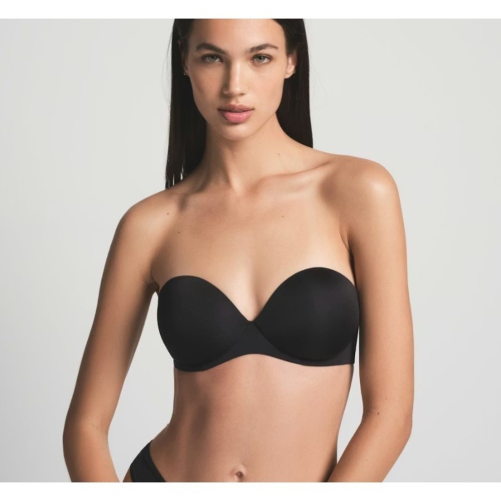 Skims Ultimate Push-Up Strapless Bra BA-BAN-9056 Onyx, 34DD - Picture 4 of 5